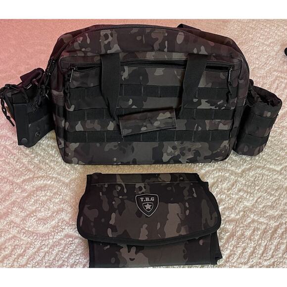 Tactical Baby Gear TBG Diaper Bag Black Camo - Picture 8 of 10
